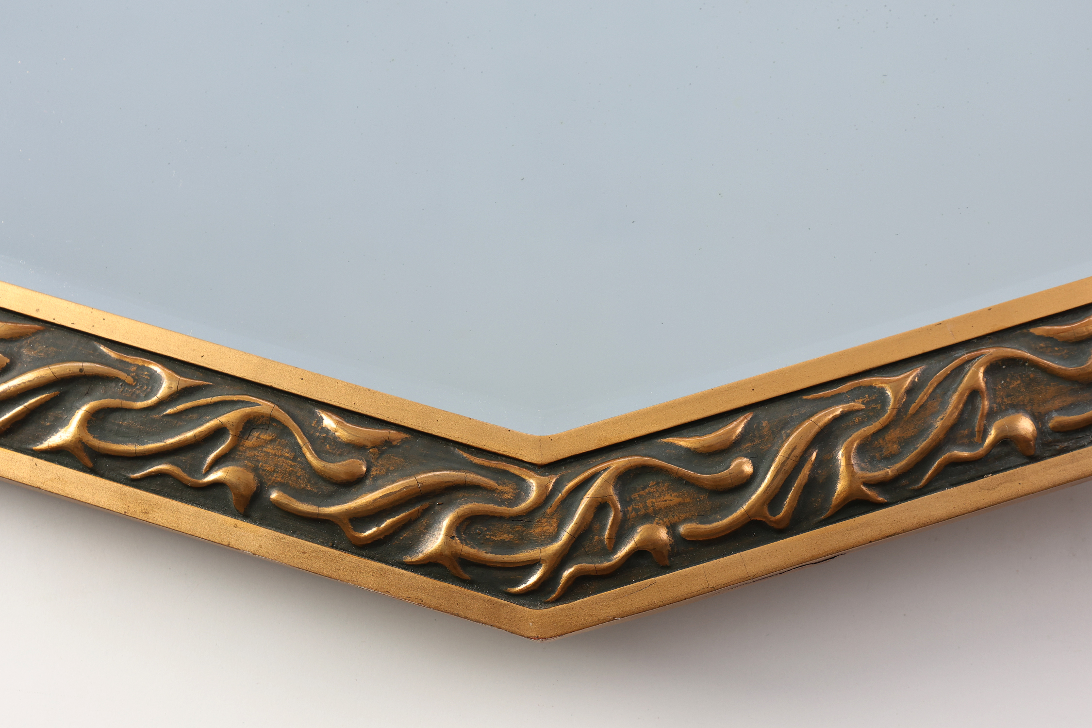 Art Deco Mirror in gilt wood, Belgium ca. 1920thumbnail